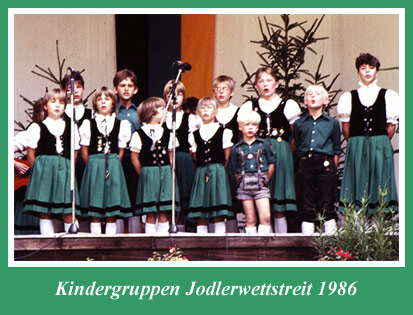 Kindergruppen Jodlerwettstreit 1986